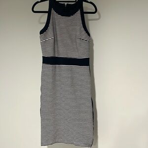 Ann Taylor size 0 Navy blue and white striped dress
